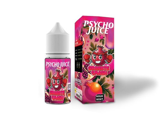 Psycho Juice GRANATE SMASH Flavor 20mg 30mg 50mg nicotine Salt E-Liquid Vape Juice by VAPOREVER