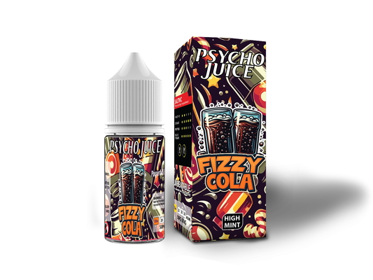 Psycho Juice FIZZY COLA Flavor 20mg 30mg 50mg nicotine Salt E-Liquid Vape Juice by VAPOREVER