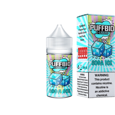 Puffbio BLUE RAZZ PEACH ICE  E Flavor 20mg 30mg 50mg nicotine Salt E-Liquid Vape Juice salt bar juice by VAPOREVER