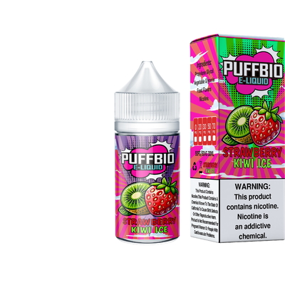 Puffbio BLUE RAZZ PEACH ICE  E Flavor 20mg 30mg 50mg nicotine Salt E-Liquid Vape Juice salt bar juice by VAPOREVER