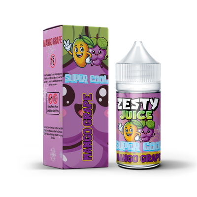 Zesty Juice Super Cool Mango Grape  Flavor 20mg 30mg 50mg nicotine Salt E-Liquid Vape Juice by VAPOREVER