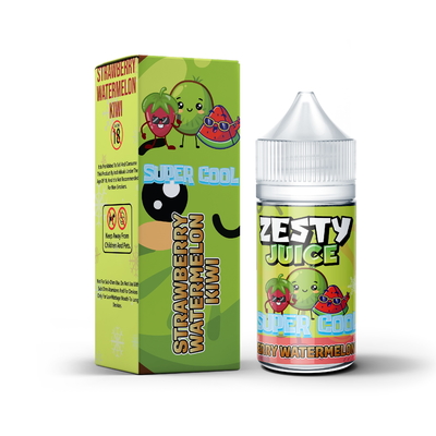 Zesty Juice Super Cool Peach Watermelon Flavor 20mg 30mg 50mg nicotine Salt E-Liquid Vape Juice by VAPOREVER